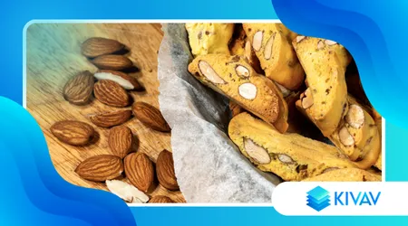 Biscotti cantucci con mandorle