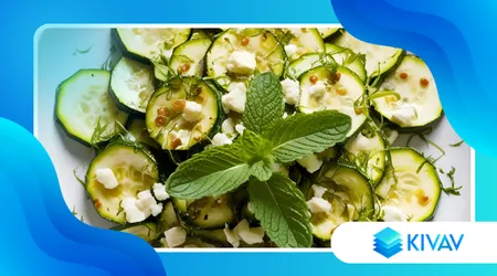 Carpaccio di zucchine marinate con menta e pecorino: leggero ma gustoso