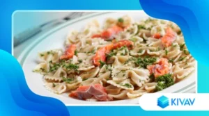 Farfalle al salmone e panna: delicata e veloce