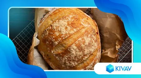 Pane casereccio con crosta croccante