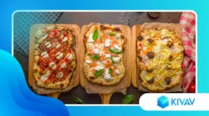 Pinsa romana croccante con impasto idratato e farine miste