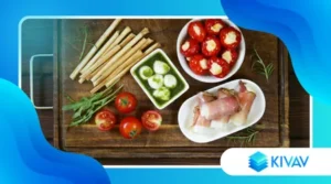 Antipasti vegetali italiani con ingredienti locali stagionali