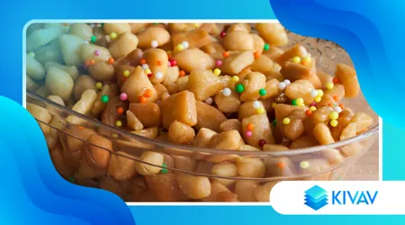 Dolci tradizionali italiani con contrasti di texture moderne